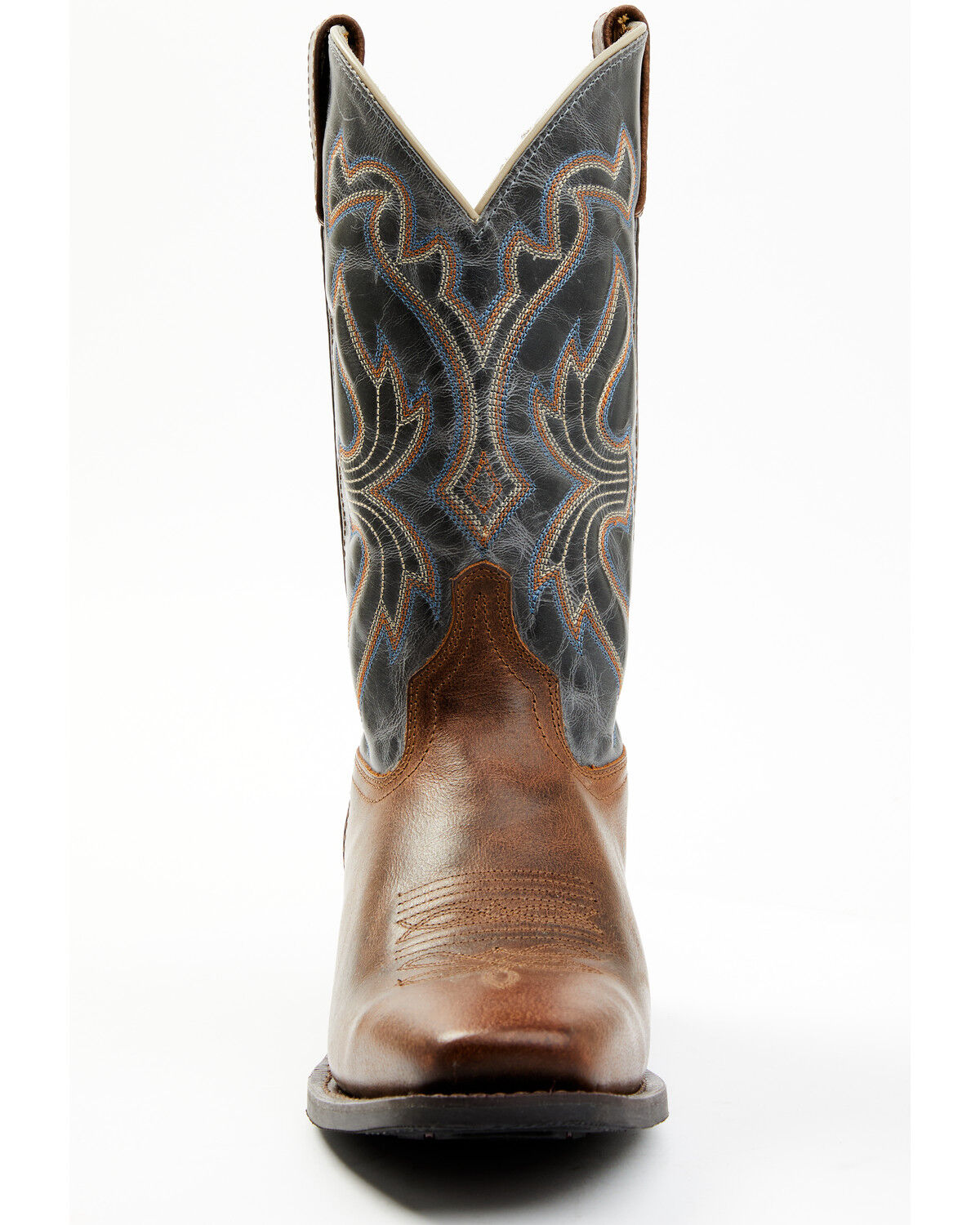 Image #4 - Laredo Men's McKinney Western Boots - Square Toe, Brown/blue, hi-res