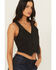 Image #3 - Blue B Women's Boot Barn Exclusive Denim Boot Stitch Embroidered Vest, Black, hi-res