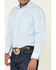 Wrangler Men's Geo Print Logo Long Sleeve Western Shirt , Blue, hi-res