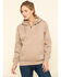 Image #1 - Ariat Women's Dark Oatmeal Heather Rebar Skill Set Zip Hooded Pullover, Oatmeal, hi-res