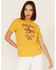 Wrangler x Yellowstone Women's Dutton Ranch Graphic Tee, Mustard, hi-res
