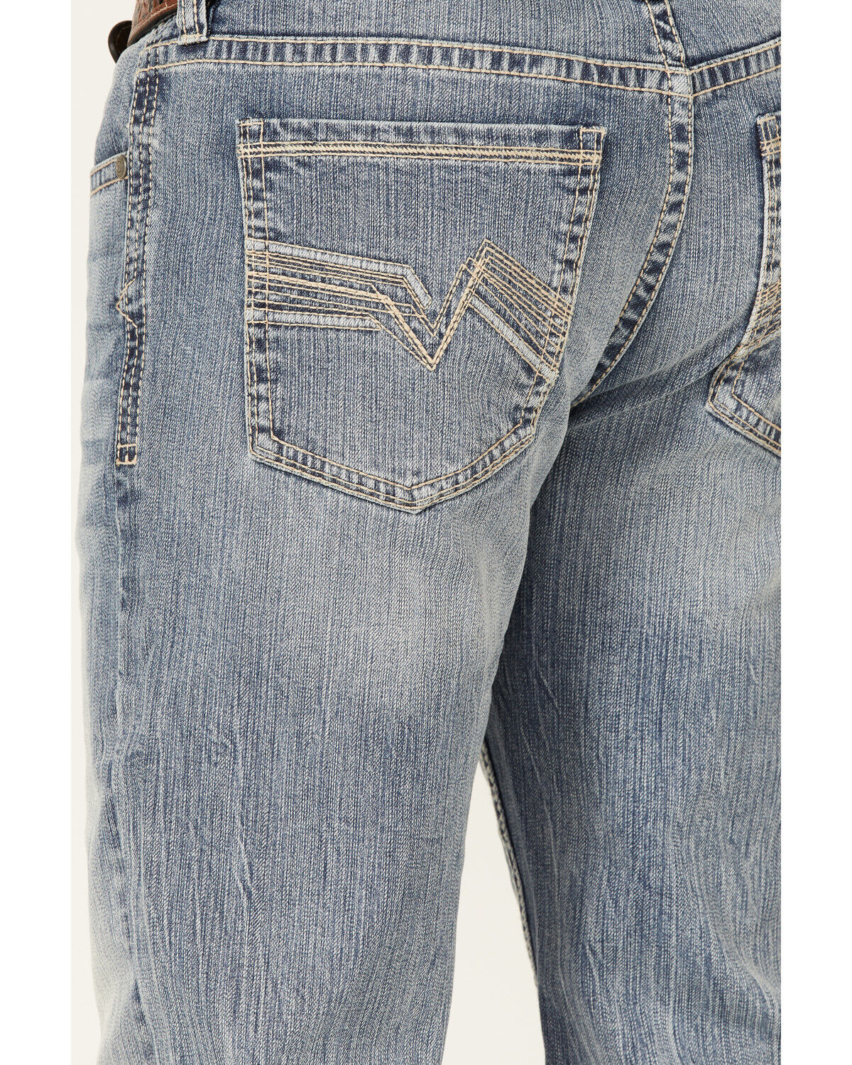 Image #4 - Cody James Men's Hacienda Medium Wash Stretch Slim Bootcut Jeans, Medium Wash, hi-res