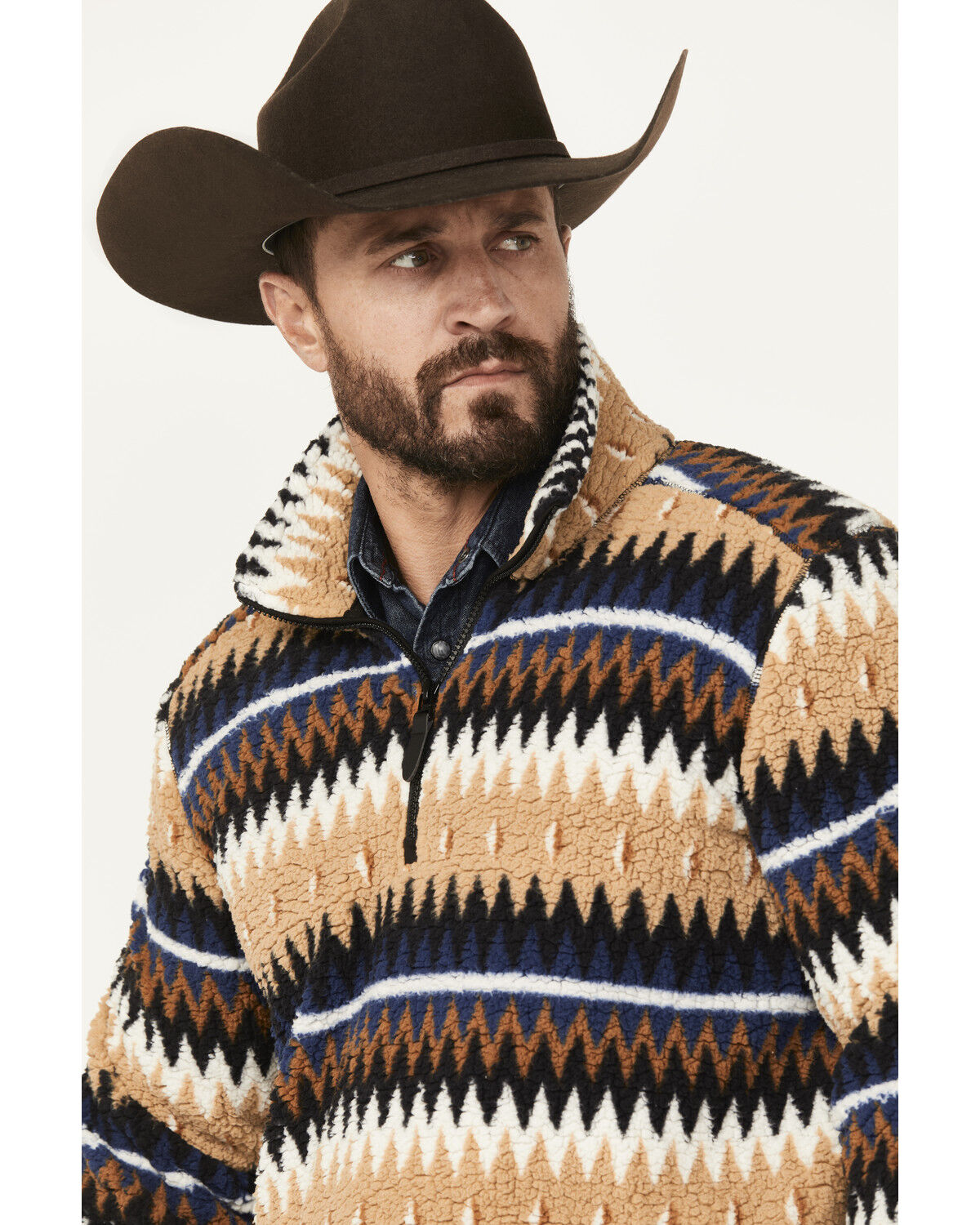 Image #2 - Cody James Men's Voyage 1/4 Zip Pullover, Tan, hi-res