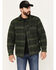 Brixton Men's Cass Striped Jacket, Forest Green, hi-res