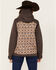 Image #4 - Cinch Women's Southwestern Print Fleece Lined Ski Coat, Grey, hi-res