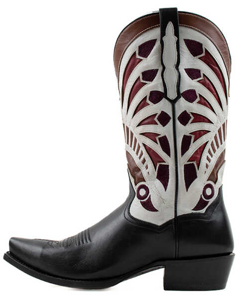 Image #3 - Dan Post Men's Tom Horn Western Boots - Snip Toe, Black, hi-res