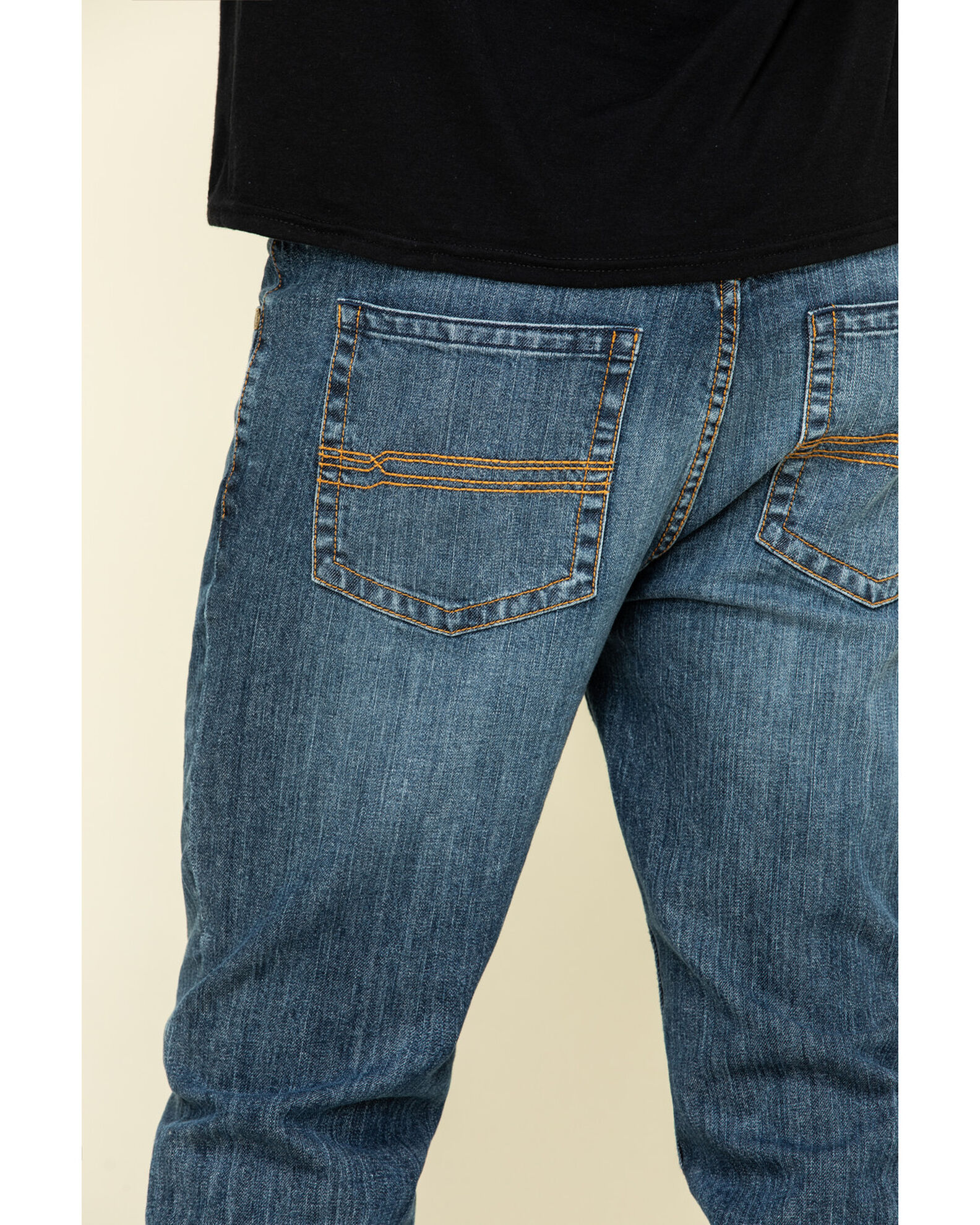 Cody James Men's Clover Leaf Light Wash Slim Straight