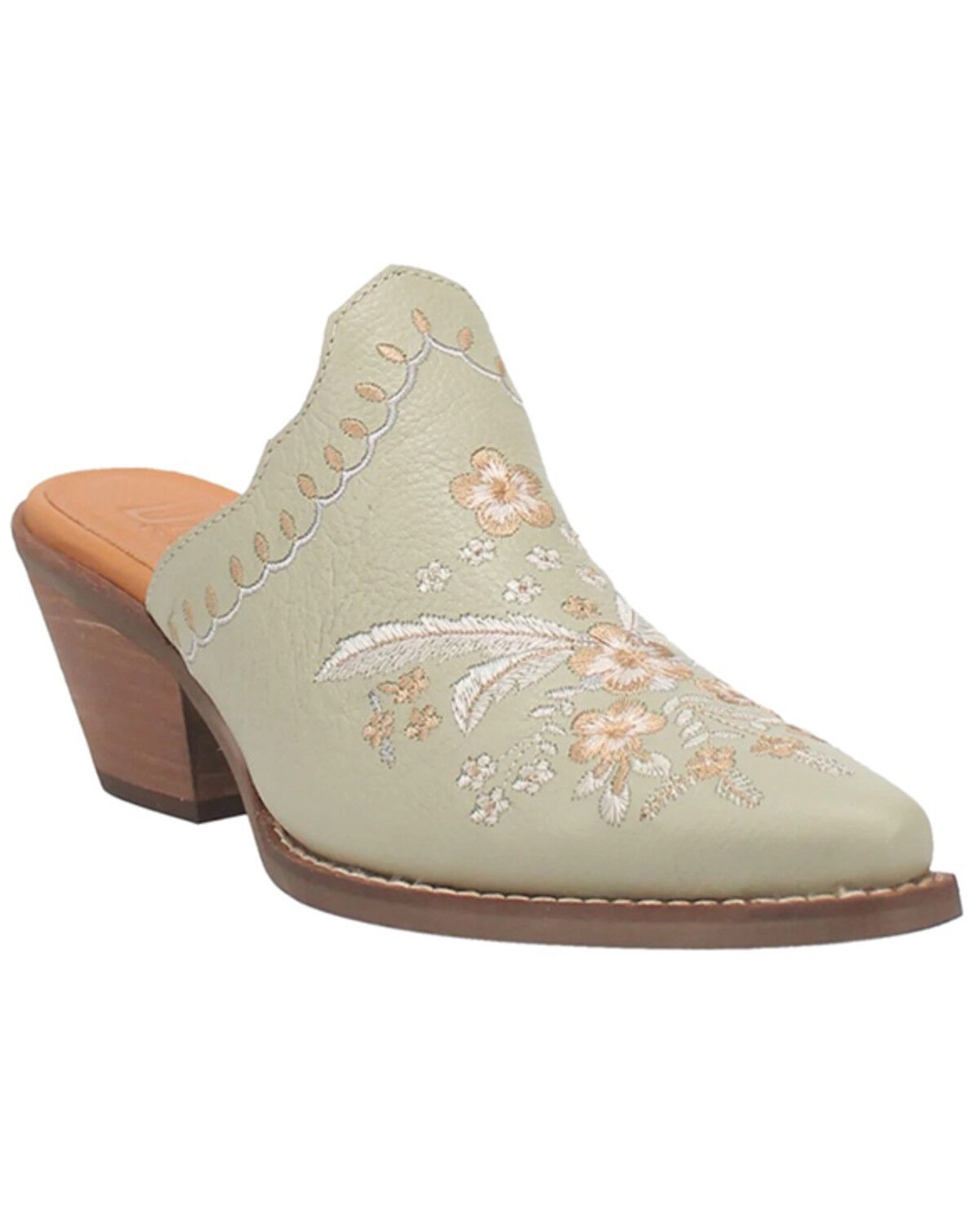 Image #1 - Laredo Women's Wildflower Mules - Snip Toe, Mint, hi-res