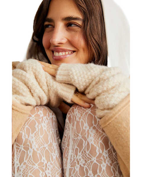 Image #4 - Free People Women's Amour Knit Arm Warmers, Cream, hi-res