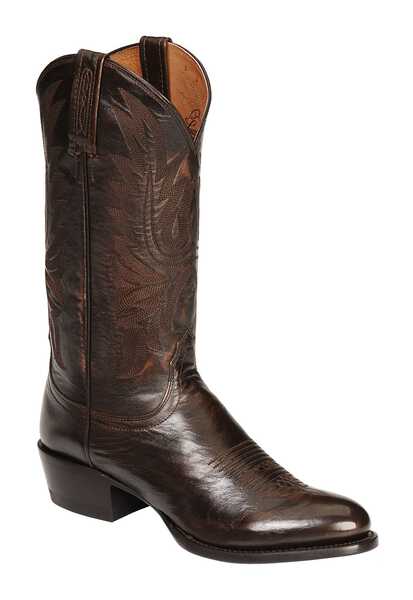 Lucchese Handmade Lonestar Calf Cowboy Boots - Medium Toe,