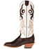 Image #3 - Hondo Boots Men's Spanish Shoulder Western Boots - Square Toe, Chocolate, hi-res