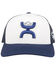 HOOey Men's White & Navy University Of Nevada Embroidered Logo Mesh-Back Trucker Cap , White, hi-res
