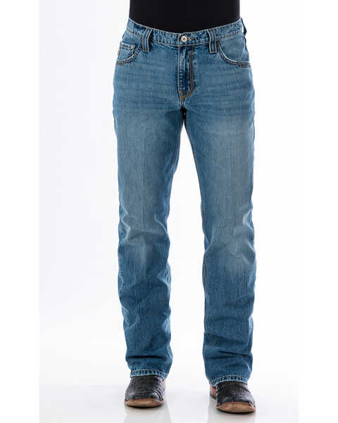 Image #3 - Cinch Men's Carter 2.0 Light Stonewash Relaxed Fit Bootcut Jeans , , hi-res