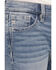 Image #4 - Miss Me Girls' Light Wash Cross Pocket Bootcut Denim Jeans, Blue, hi-res
