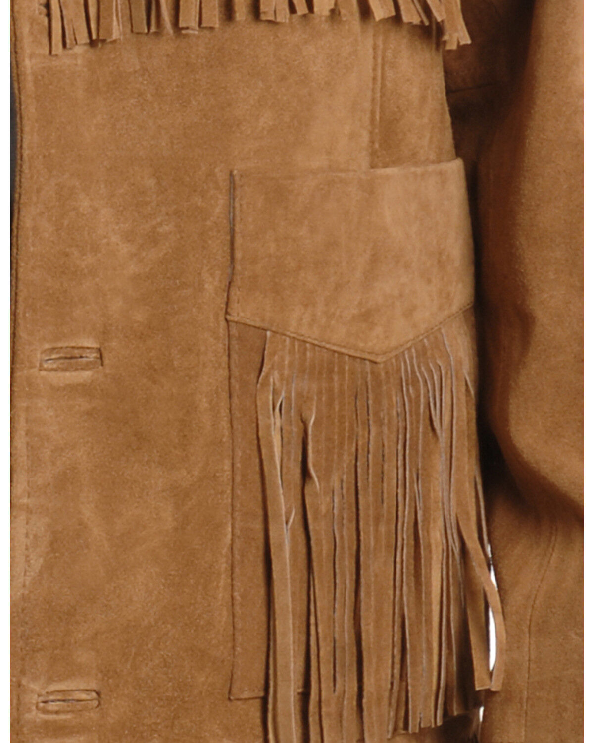 Image #2 - Liberty Wear Men's Suede Fringe Western Jacket - Big & Tall, Tobacco, hi-res