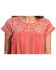 Johnny Was Women's Lenat Pleated Peasant Long Tunic, Coral, hi-res
