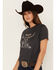 Wrangler Women's Desert Steer Head Graphic Tee, Black, hi-res