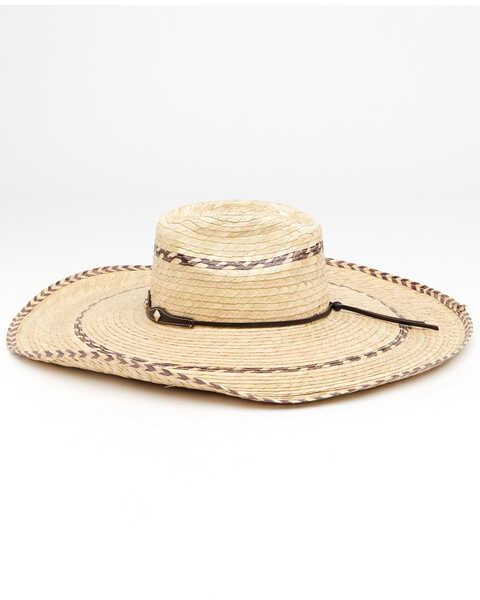 Cody James Palm Brick Pinto Palm Straw Western Hat , Natural, hi-res