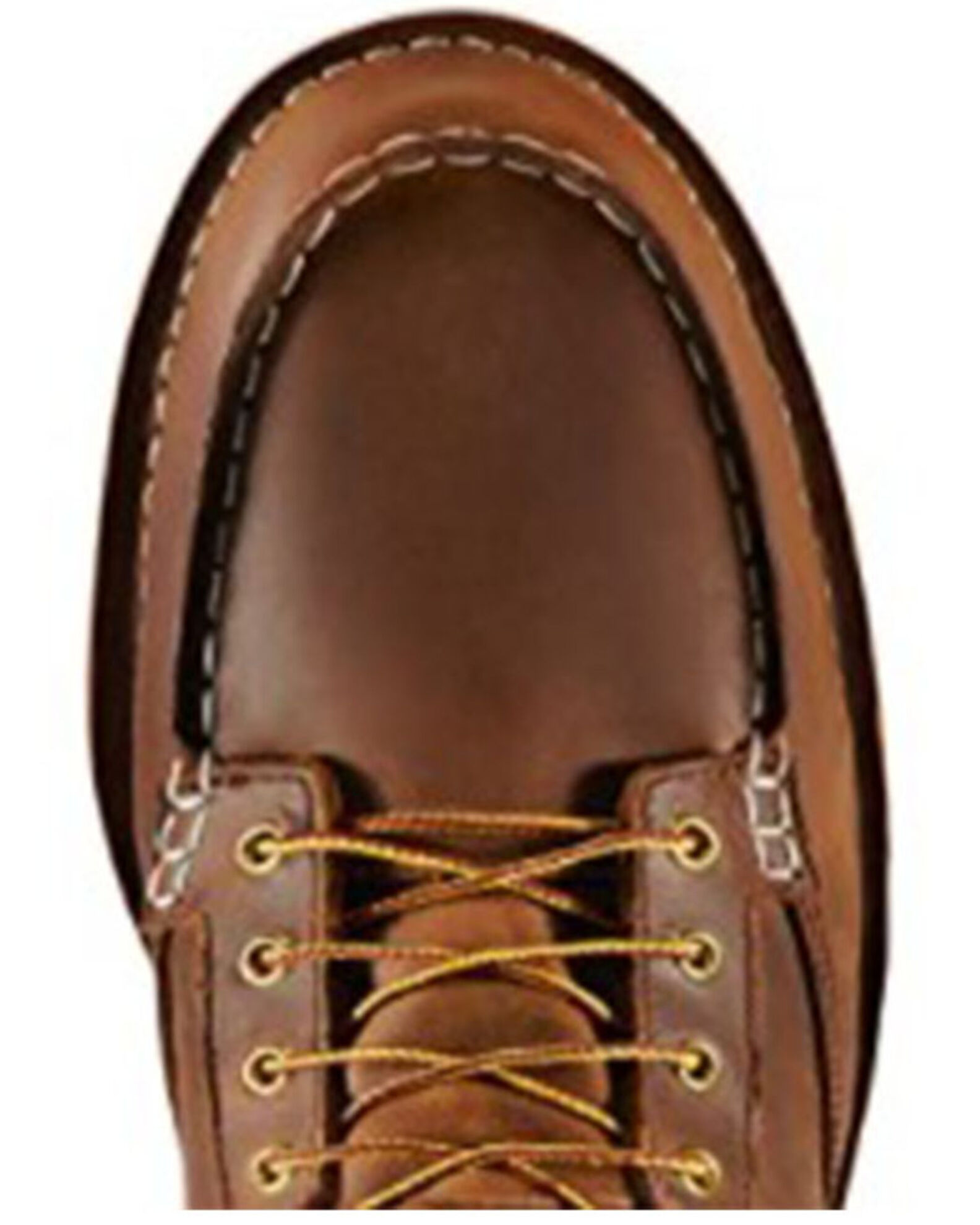 Image #4 - Danner Men's Bull Run Lace-Up Work Boots - Steel Toe, Brown, hi-res