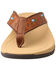 Image #5 - Twisted X Women's Tooled Studded Sandals, Tan, hi-res