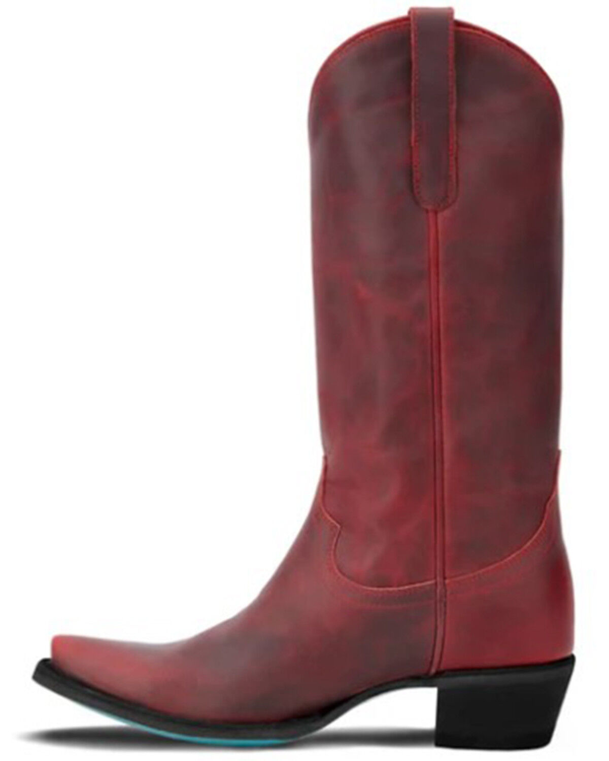 Image #3 - Lane Women's Emma Jane Tall Western Boots - Snip Toe, Ruby, hi-res