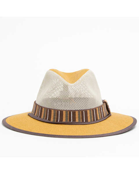 Image #4 - Hawx Men's Vented Jute Sun Work Hat , Tan, hi-res