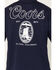 Image #4 - Coors Men's Embroidered Logo Short Sleeve Graphic T-Shirt, Navy, hi-res