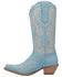 Image #3 - Dingo Women's Flirty N' Fun Western Boots - Pointed Toe , Light Blue, hi-res
