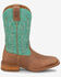 Image #2 - Justin Women's.Outlaw Ryley Performance Western Boots - Broad Square Toe, Tan/turquoise, hi-res