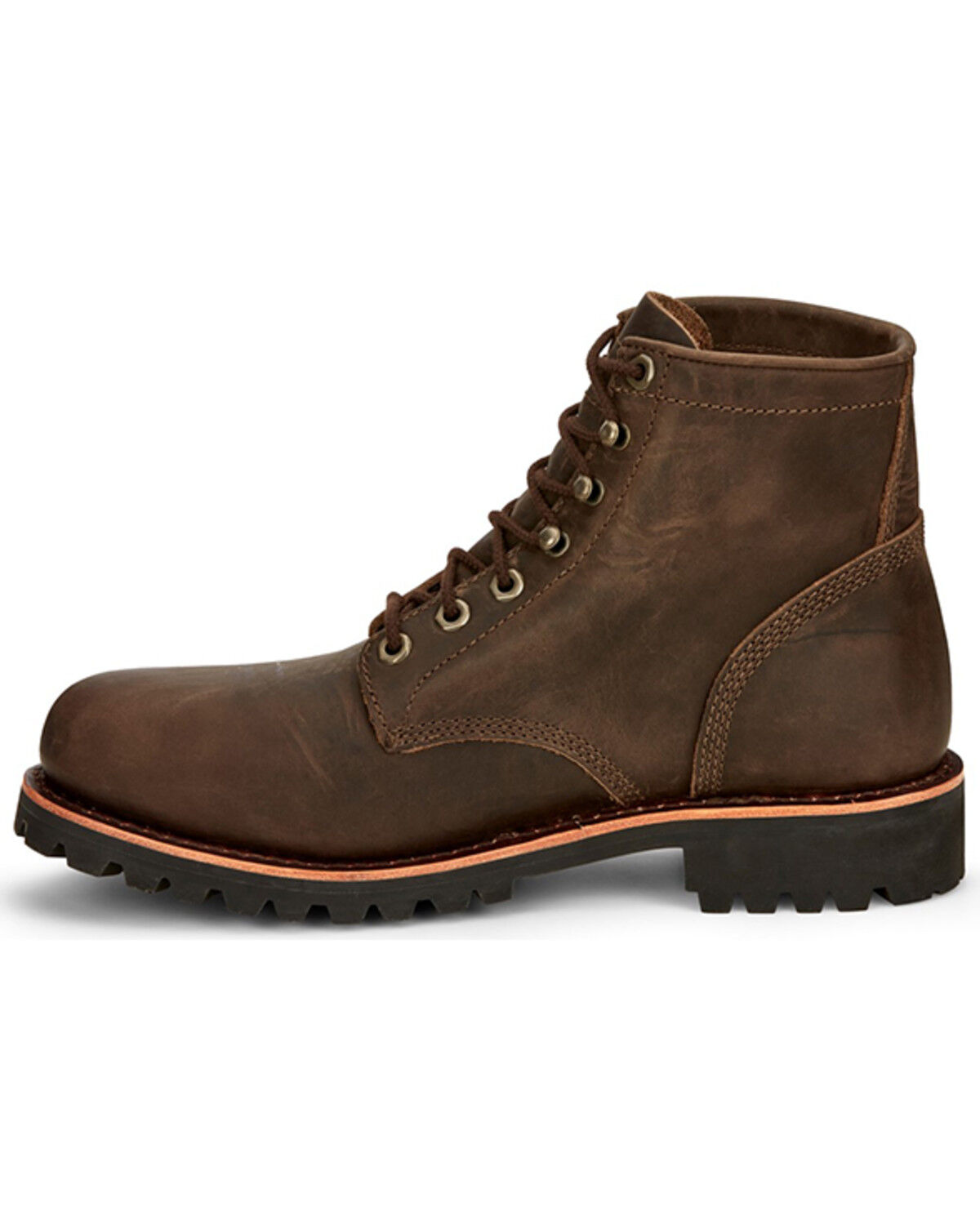 Image #3 - Chippewa Men's Wood Classic 2.0 6" Lace-Up Work Boots - Steel Toe, Bark, hi-res