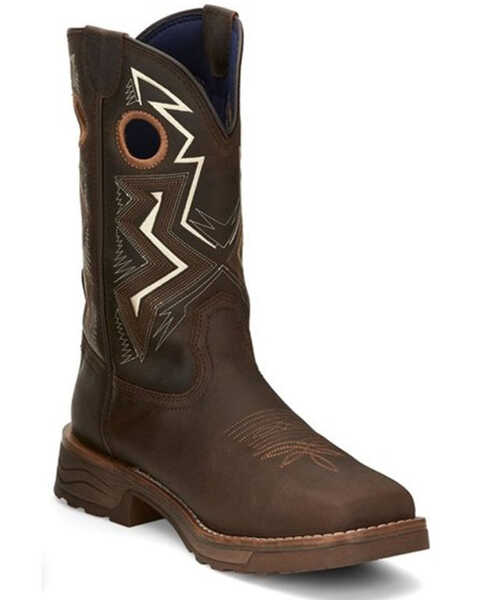 Image #1 - Tony Lama Men's Force Waterproof Western Work Boots - Composite Toe, Brown, hi-res