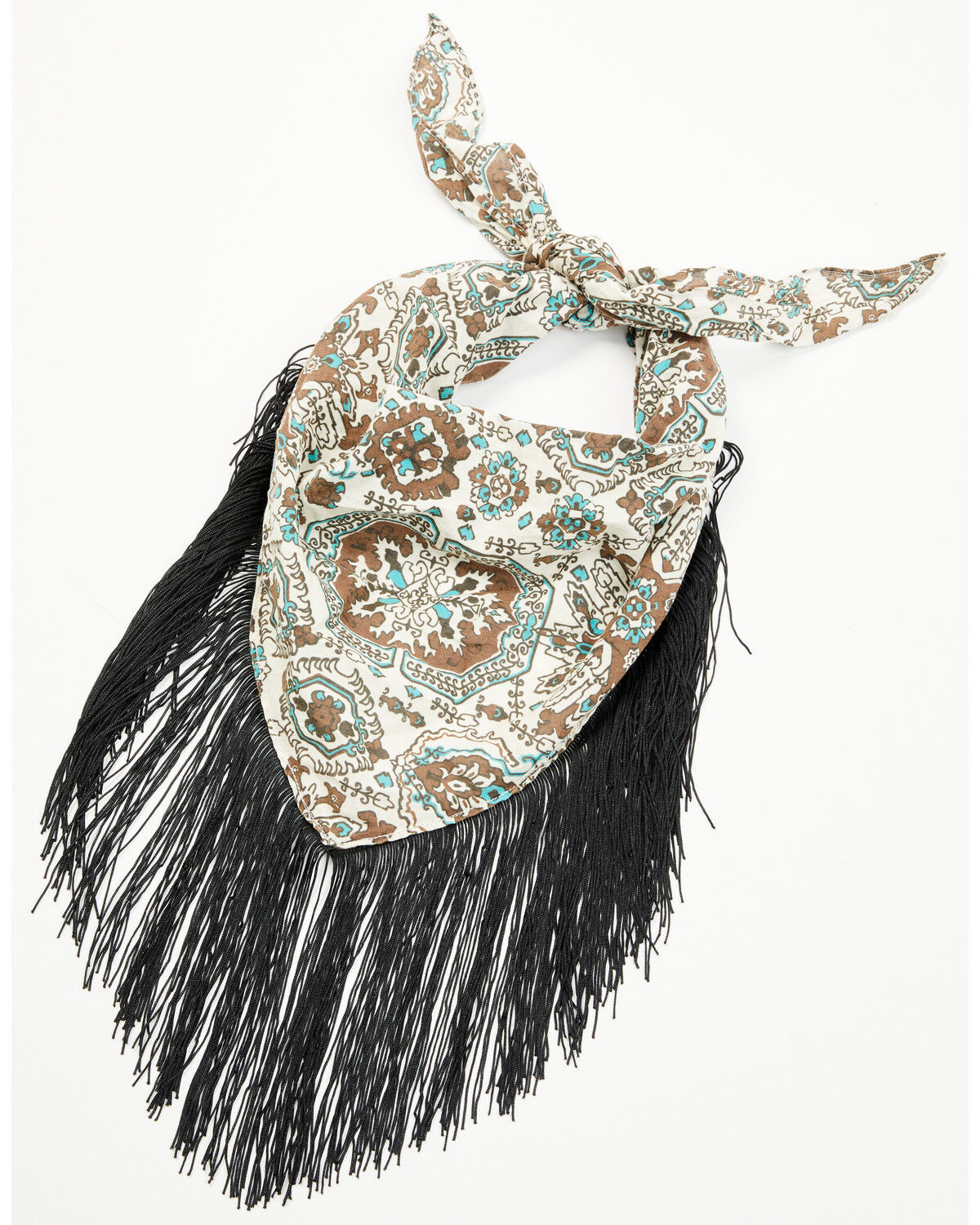 Image #2 - Idyllwind Women's Mabry Fringe Bandana, Black, hi-res
