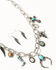 Image #1 - Shyanne Women's Bisbee Falls Charm Necklace & Earrings Jewelry Set, Silver, hi-res