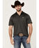 Image #1 - RANK 45® Men's Ace High Solid Short Sleeve Polo Shirt, Black, hi-res