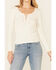 Idyllwind Women's Country Road Lace-Up Top , Off White, hi-res