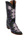 Ferrini Women's Country Lace Western Boots - Snip Toe, Black, hi-res