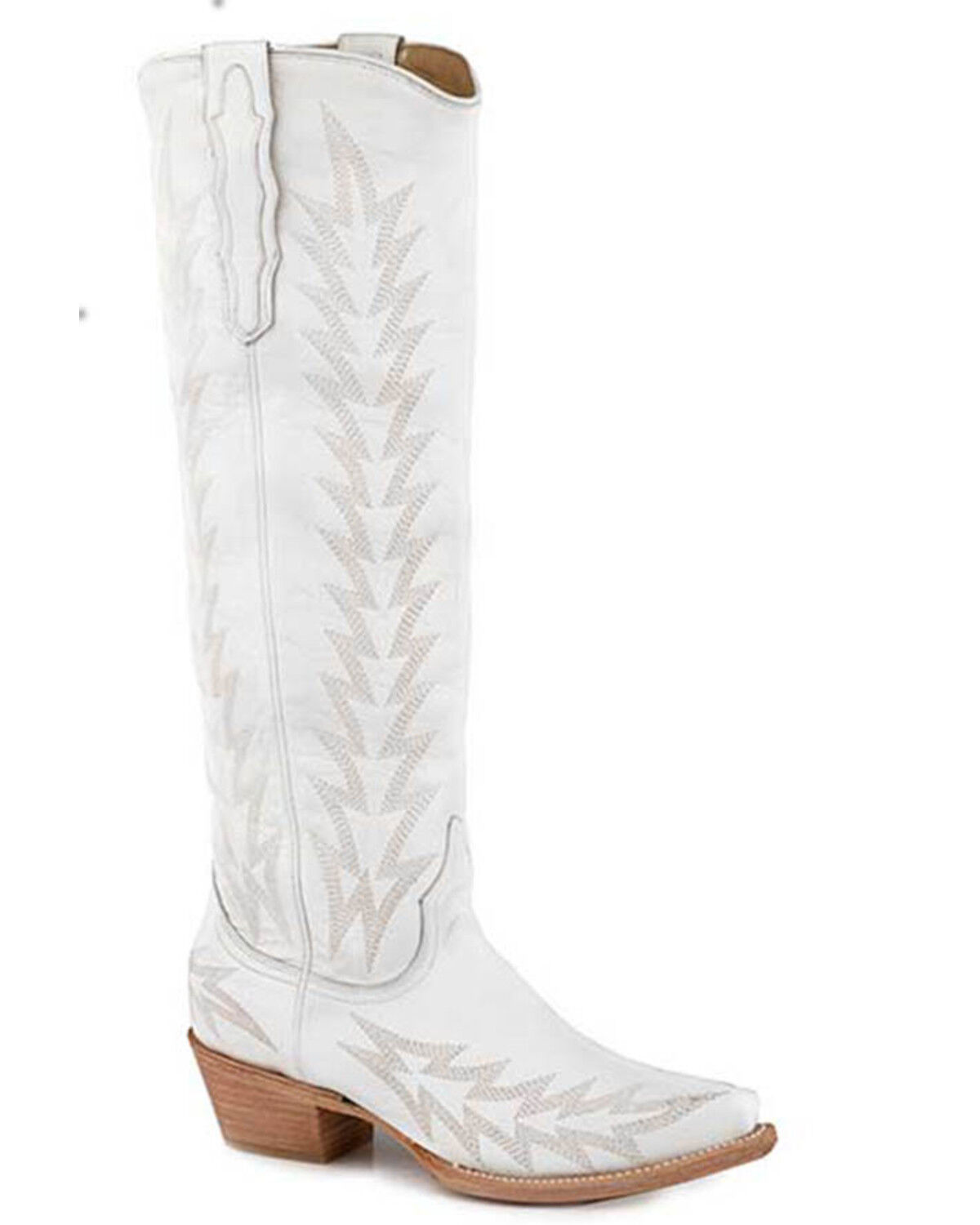 Image #1 - Stetson Women's Sarah Tall Western Boots - Snip Toe, Brown, hi-res