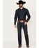 Image #3 - Rock & Roll Denim Men's Revolver Dark Vintage Wash Slim Straight Reflex Denim Jeans, Dark Wash, hi-res