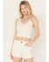 Image #1 - By Together Women's Seamless V Neck Tank Top, Cream, hi-res