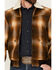 Pendleton Men's Jacksonville Ombre Plaid Print Snap Jacket, Brown, hi-res