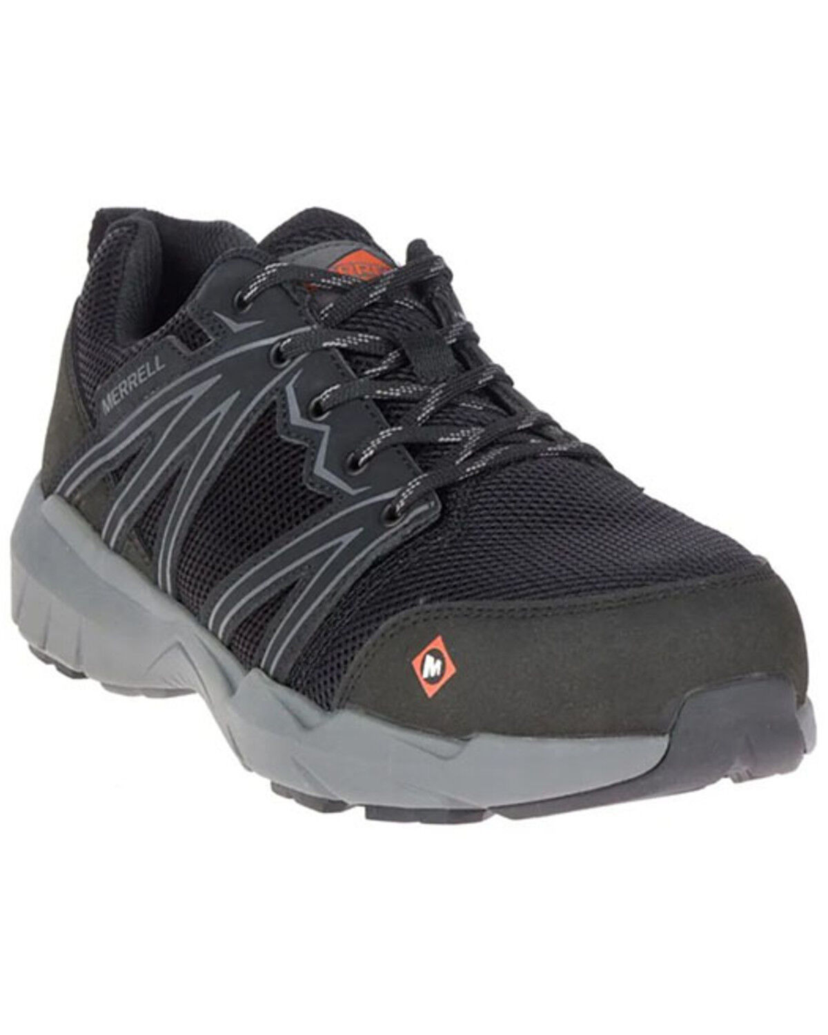 Image #1 - Merrell Men's Fullbench Superlite Hiking Shoes - Alloy Toe, Black, hi-res