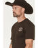 Image #3 - Cowboy Hardware Men's Boot Barn Exclusive Built Cowboy Tough Short Sleeve Graphic T-Shirt, Dark Brown, hi-res