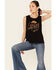 Cut & Paste Women's Country State Of Mind Graphic Tank Top, Black, hi-res