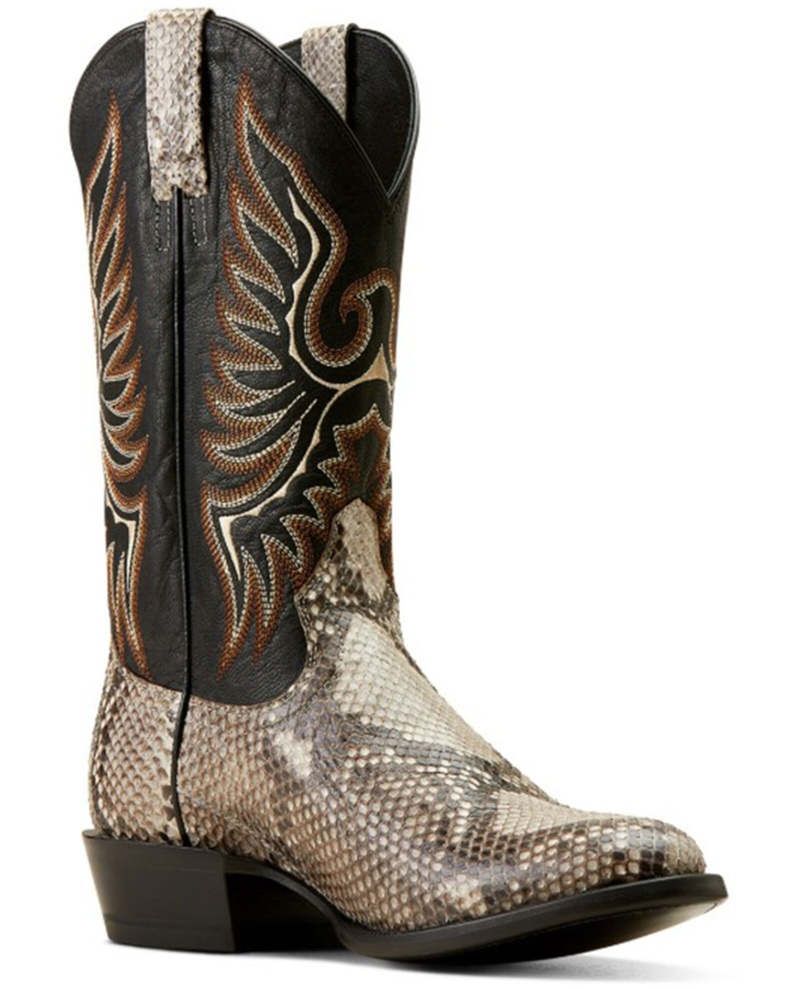 Ariat Men s Slick Exotic Python Western Boots Round Toe Sheplers