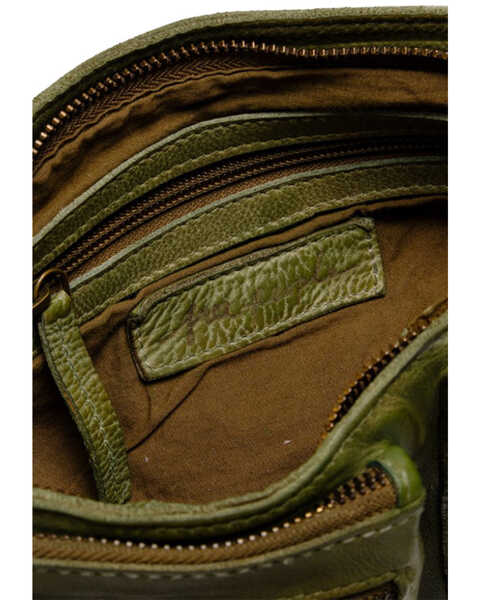 Image #4 - Free People Women's Wade Leather Crossbody Bag, Olive, hi-res