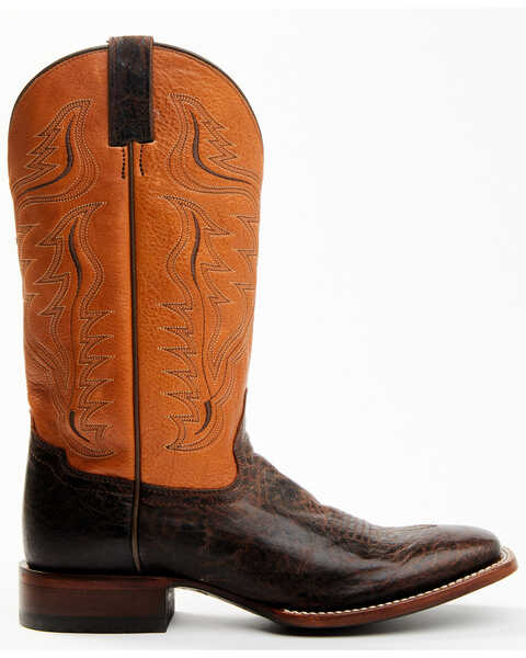 Image #2 - Cody James Men's Melbourne Cognac Leather Western Boots - Broad Square Toe , Orange, hi-res