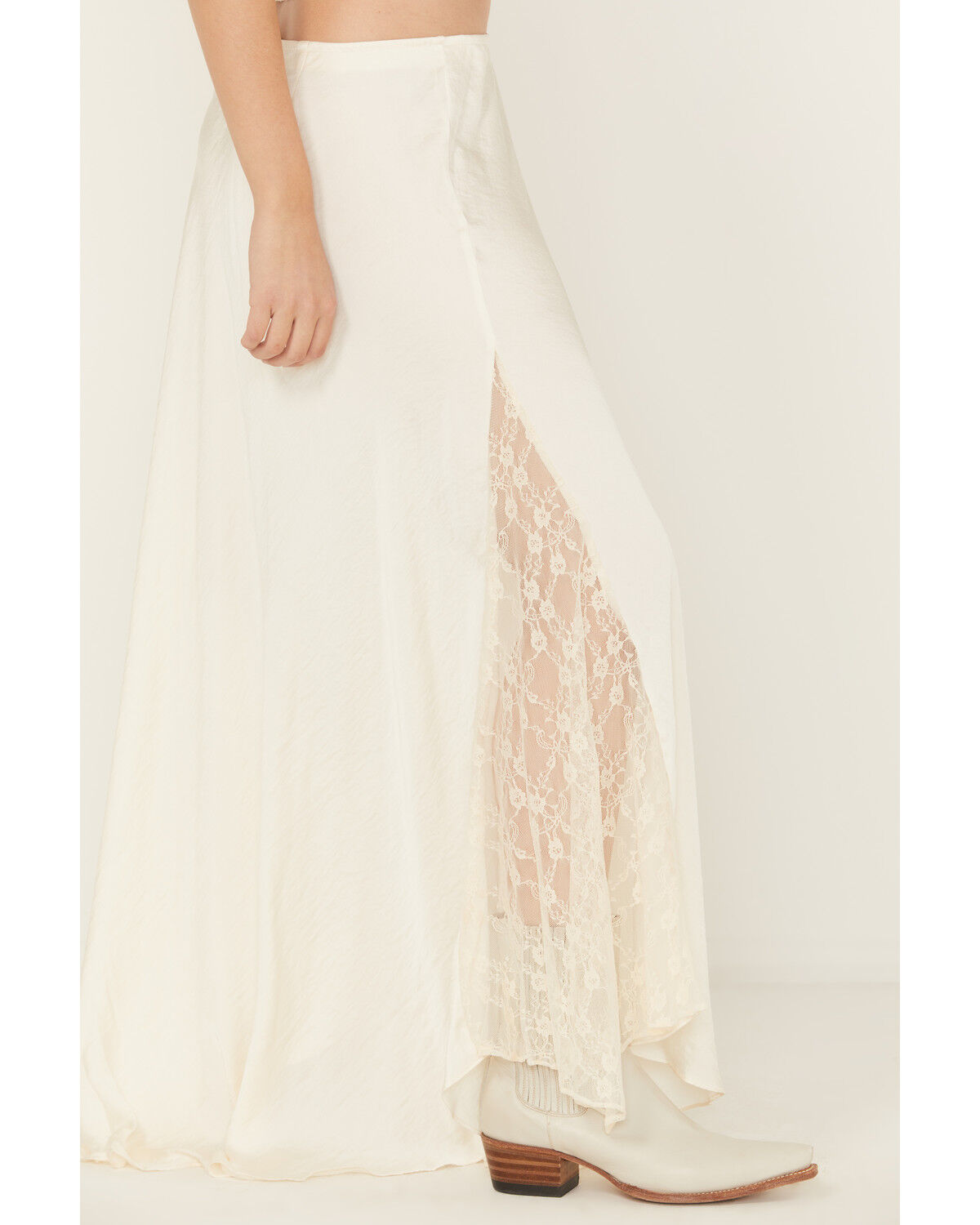 Image #2 - Free People Women's Make You Mine Half Slip Skirt, Cream, hi-res