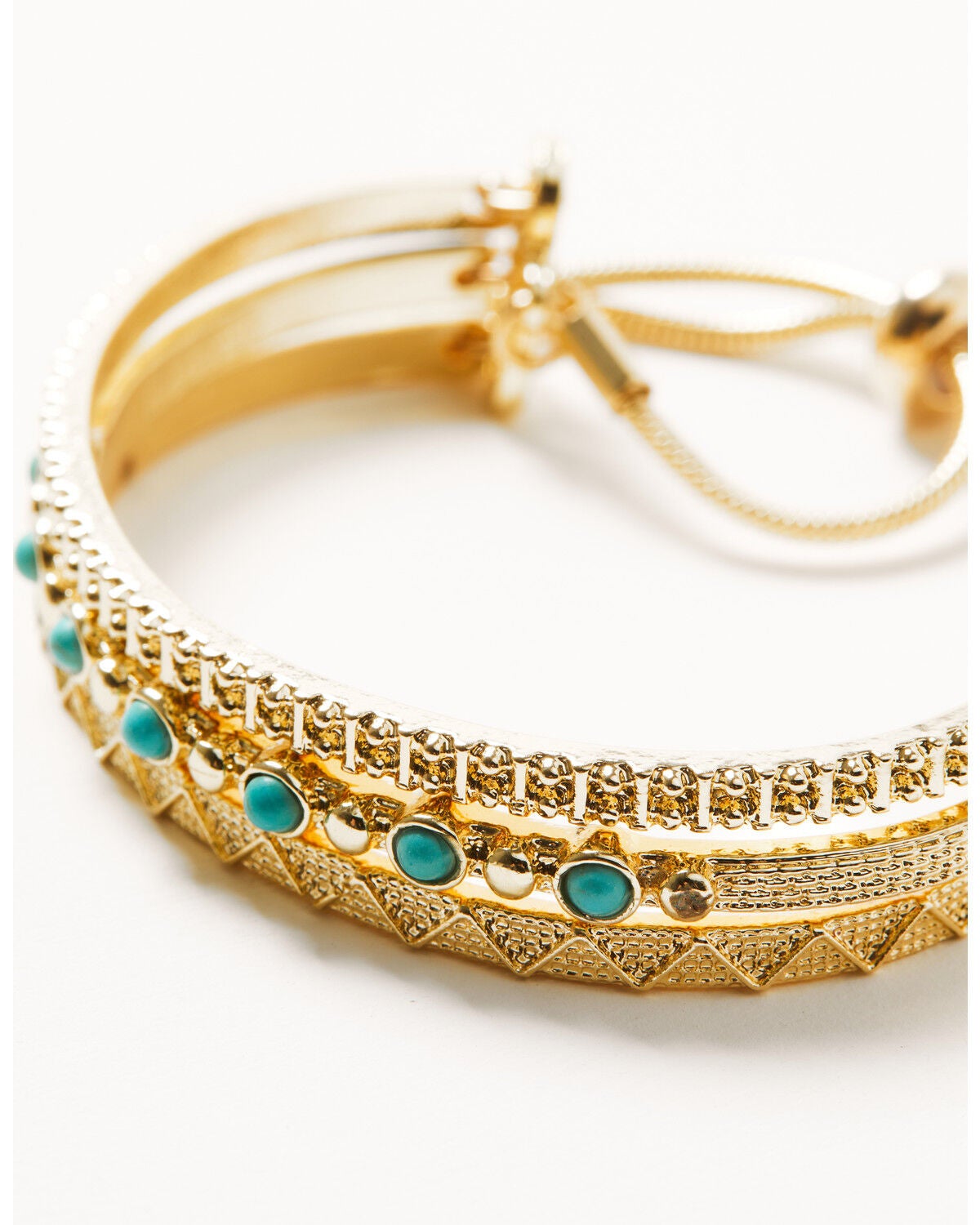 Image #2 - Shyanne Women's Studded Bracelet, Gold, hi-res
