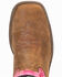 Image #6 - Shyanne Little Girls' Lainie Western Boots - Square Toe, Brown/pink, hi-res