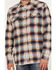 Image #3 - Moonshine Spirit Men's Sunburst Plaid Print Long Sleeve Button-Down Flannel Shirt, Tan, hi-res